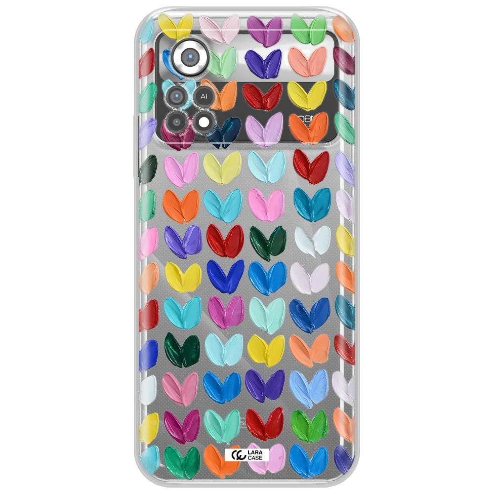 A Close Up Of A Color Palette Xiaomi Poco X4 Pro Clear Tpu Case