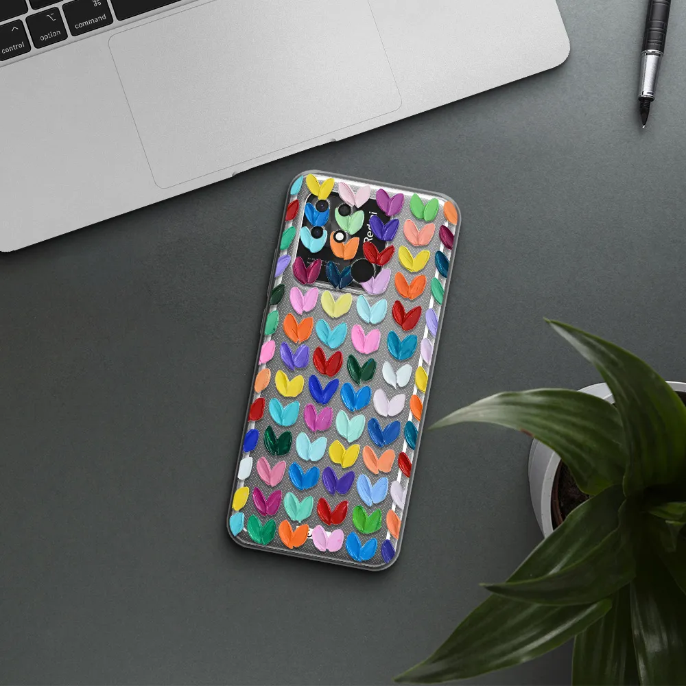 A Close Up Of A Color Palette Xiaomi Redmi 10C Clear Tpu Case