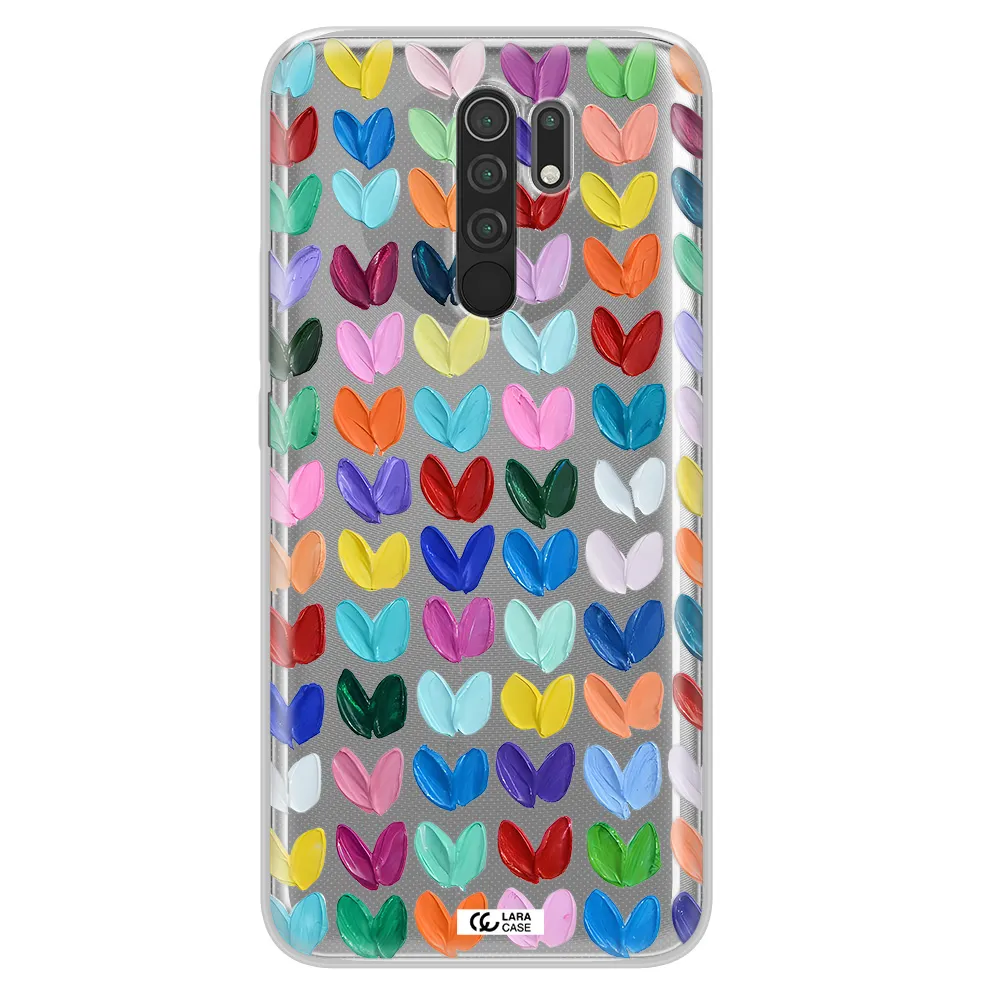A Close Up Of A Color Palette Xiaomi Redmi 9 Clear Tpu Case