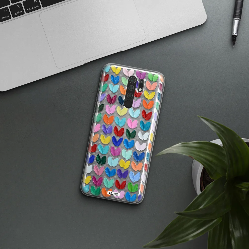 A Close Up Of A Color Palette Xiaomi Redmi 9 Clear Tpu Case