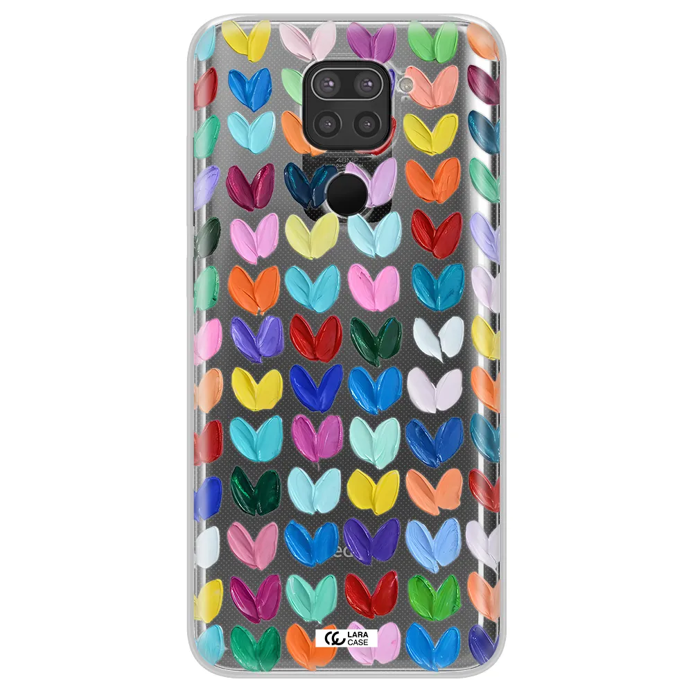 A Close Up Of A Color Palette Xiaomi Redmi Note 9 Clear Tpu Case