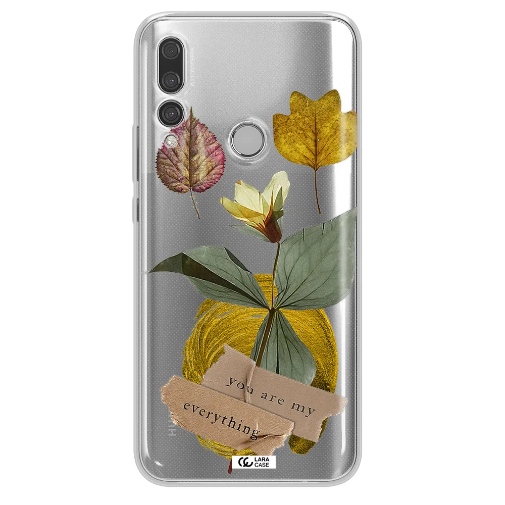 A Flower With Leaves And A Box Huawei Y9 Prime 2019 Clear Tpu Case