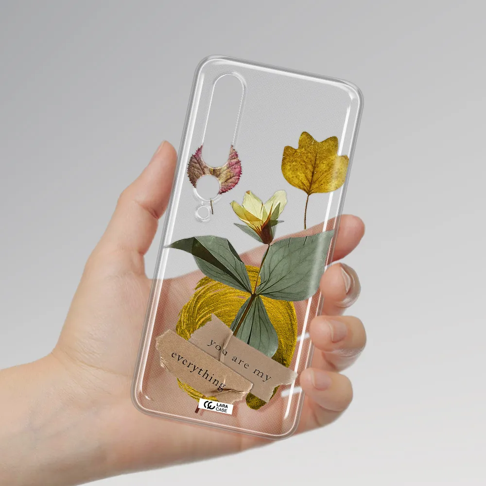 A Flower With Leaves And A Box Xiaomi Mi 10 Pro Clear Tpu Case