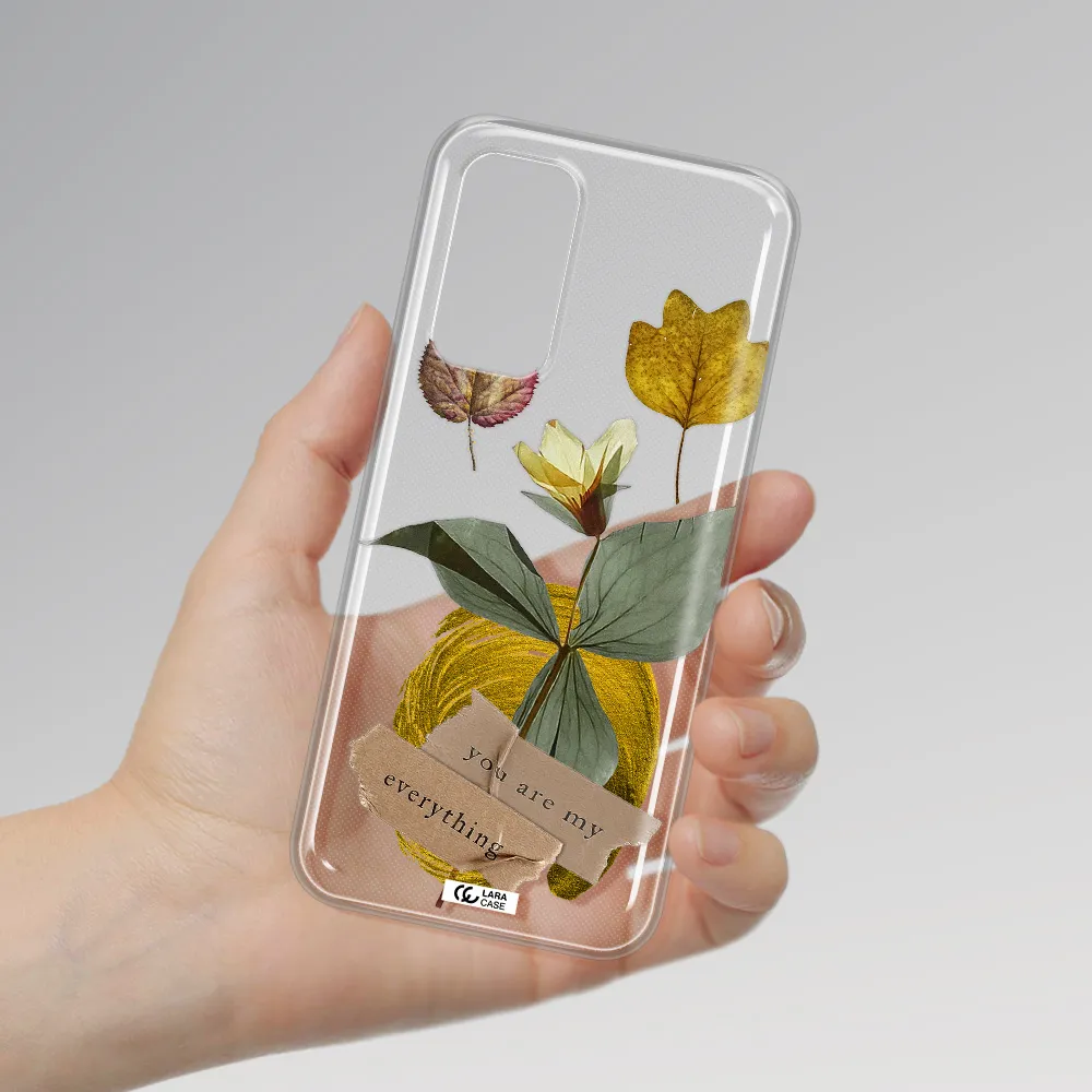 A Flower With Leaves And A Box Xiaomi Mi 10 T Pro Clear Tpu Case