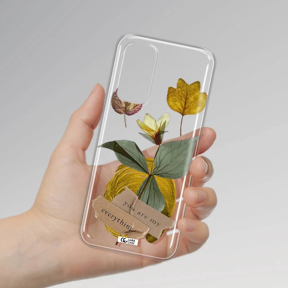 A Flower With Leaves And A Box Xiaomi Mi 10T Clear Tpu Case