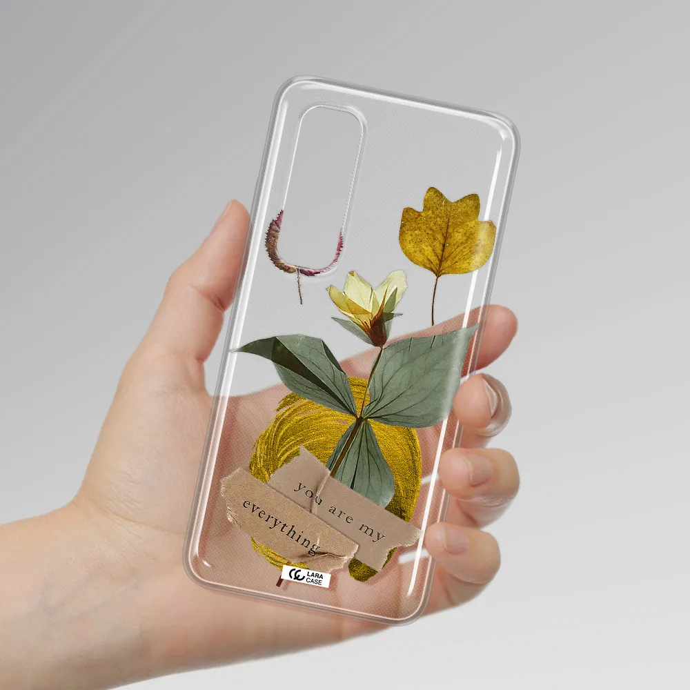 A Flower With Leaves And A Box Xiaomi Mi Note 10 Lite Clear Tpu Case