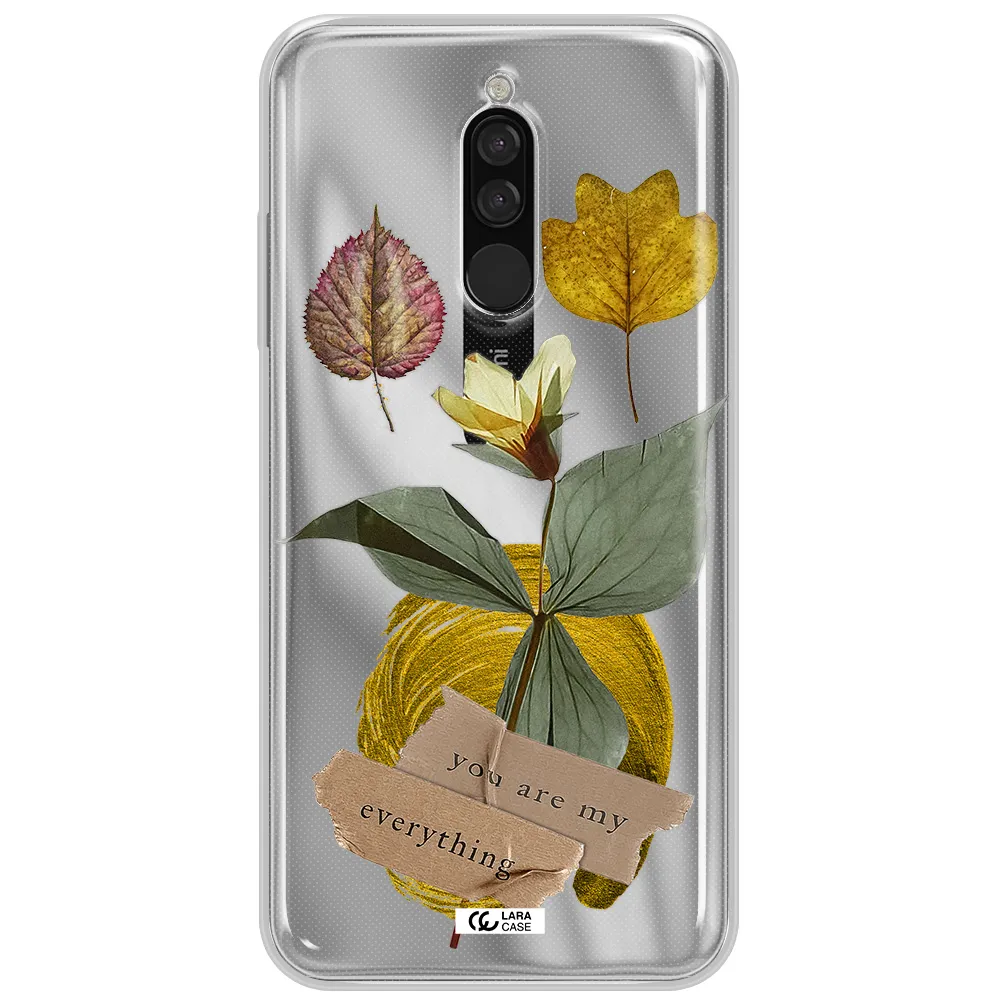 A Flower With Leaves And A Box Xiaomi Redmi 8 Clear Tpu Case