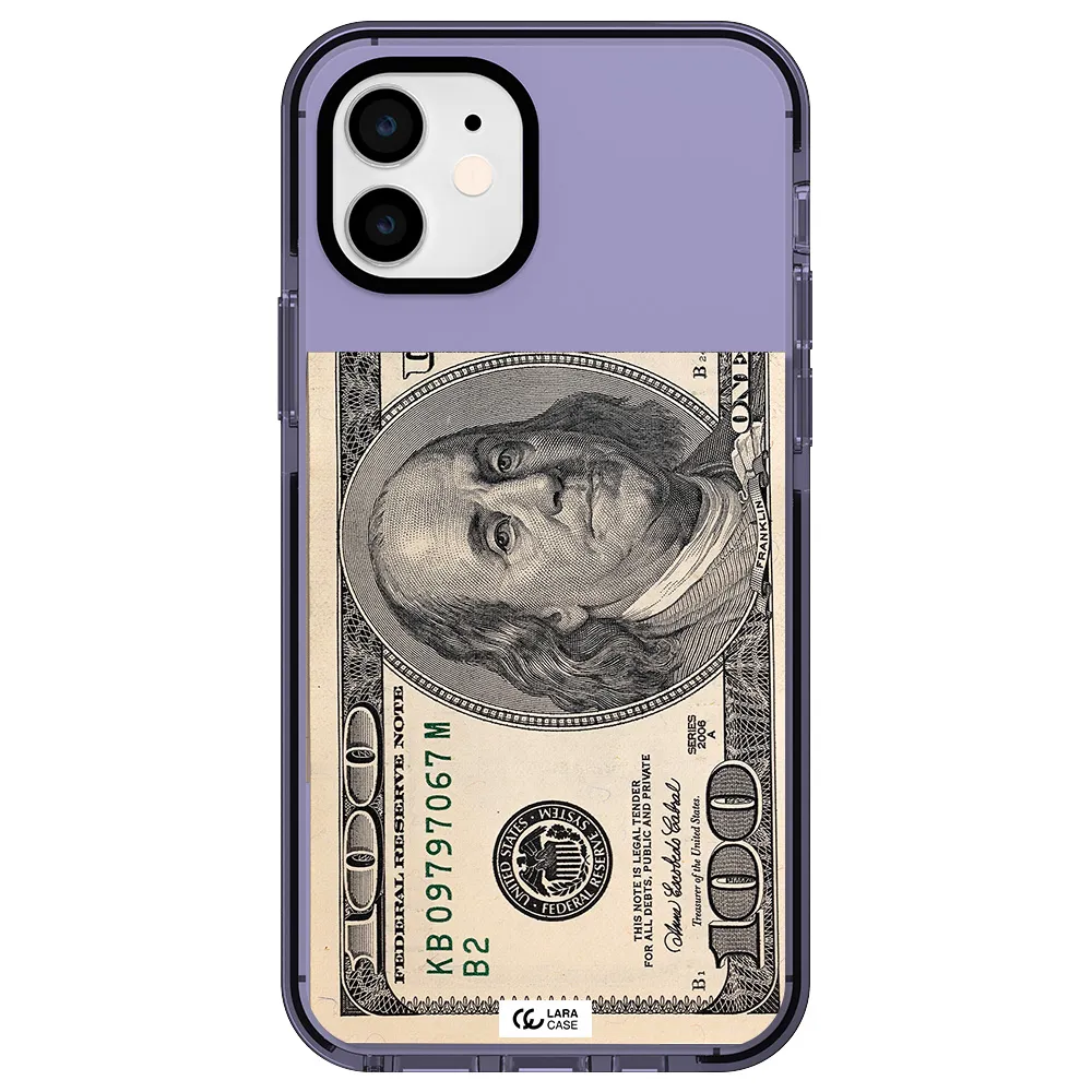 a close-up of a money bill Apple iPhone 11 impact Lilac Case