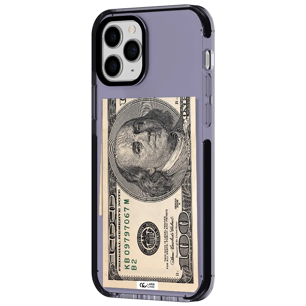 a close-up of a money bill Apple iPhone 11 pro impact Lilac Case
