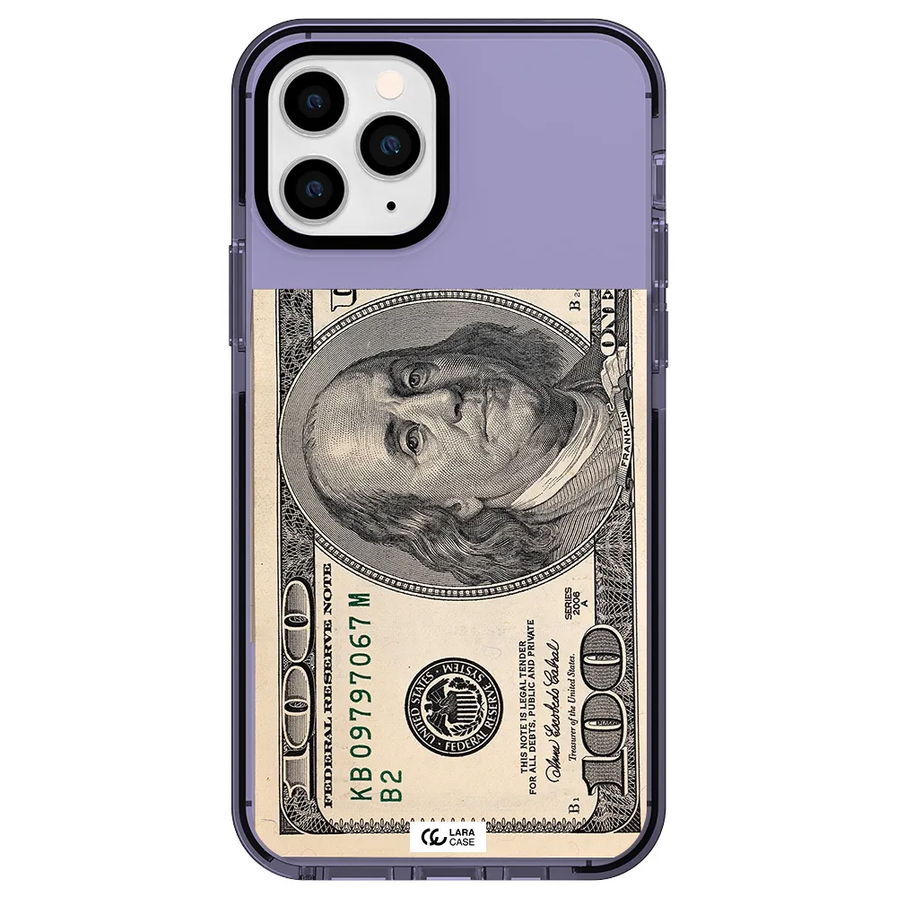 a close-up of a money bill Apple iPhone 11 pro max impact Lilac Case