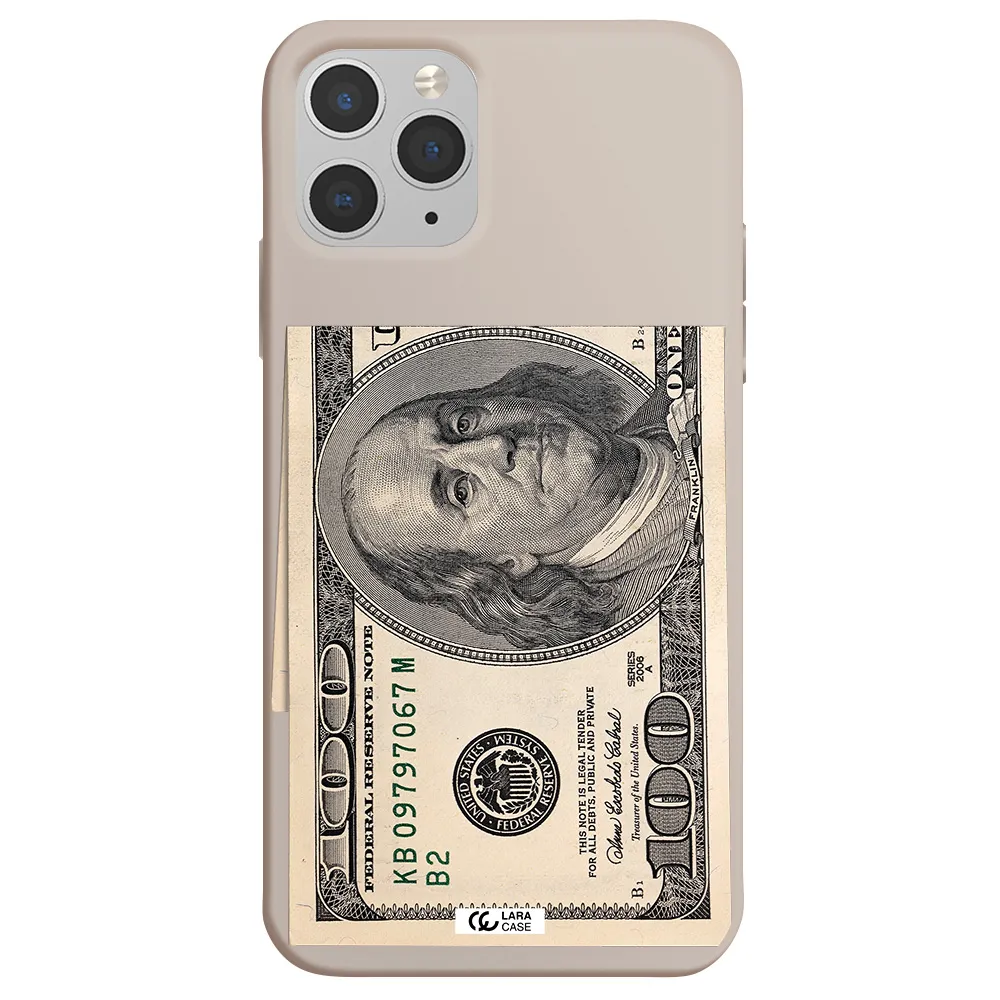 a close-up of a money bill Apple iPhone 11 pro max Silicone Stone Case