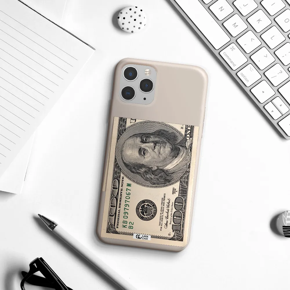 a close-up of a money bill Apple iPhone 11 pro max Silicone Stone Case