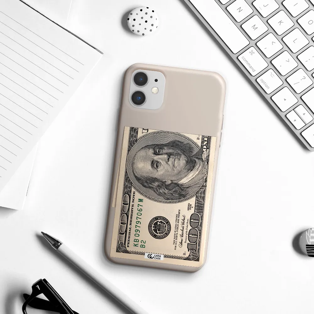 a close-up of a money bill Apple iPhone 11 Silicone Stone Case