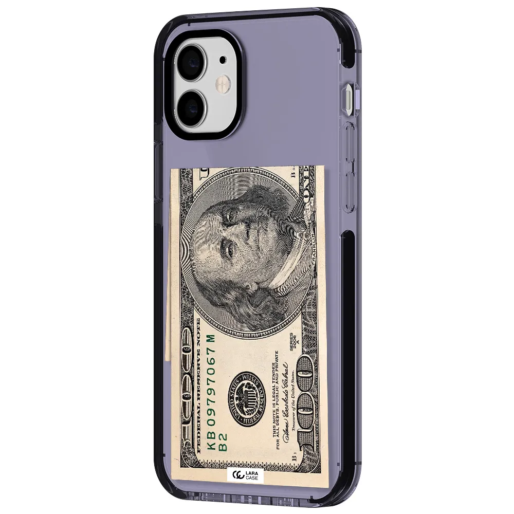 a close-up of a money bill Apple iPhone 12 impact Lilac Case