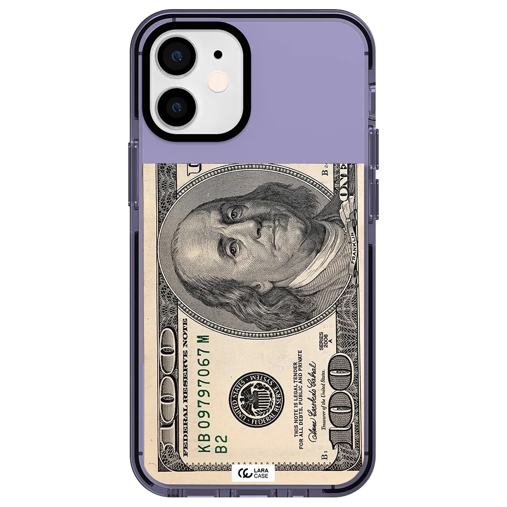 a close-up of a money bill Apple iPhone 12 mini impact Lilac Case