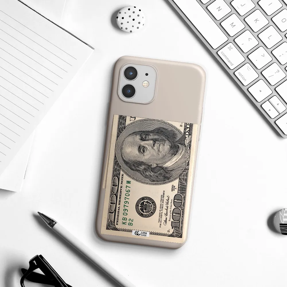 a close-up of a money bill Apple iPhone 12 mini Silicone Stone Case