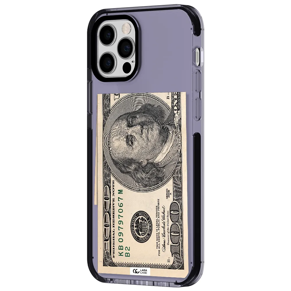 a close-up of a money bill Apple iPhone 12 pro impact Lilac Case