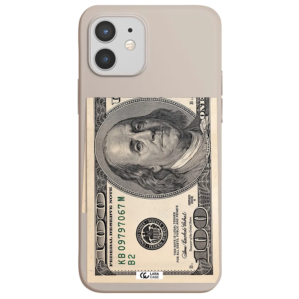 a close-up of a money bill Apple iPhone 12 Silicone Stone Case