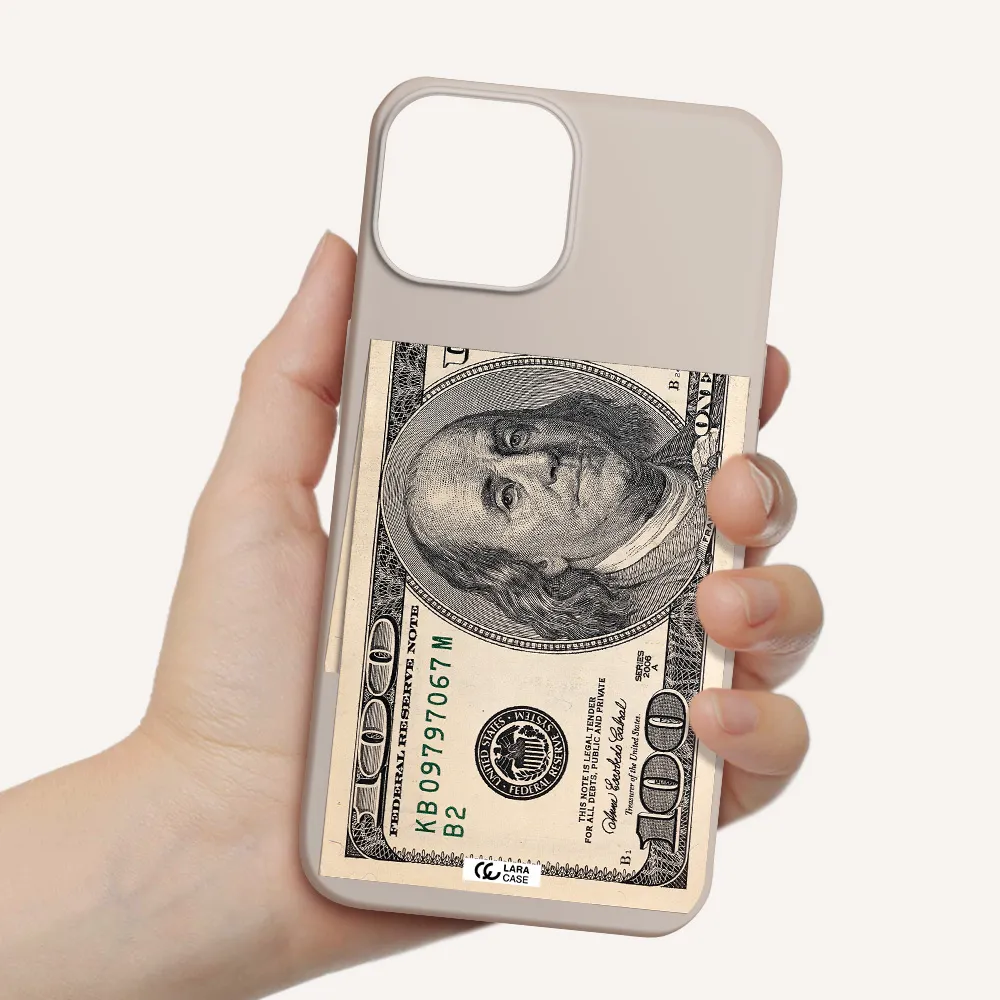 a close-up of a money bill Apple iPhone 13 mini Silicone Stone Case