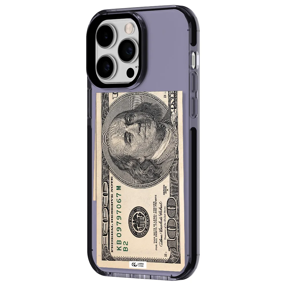 a close-up of a money bill Apple iPhone 14 pro max impact Lilac Case