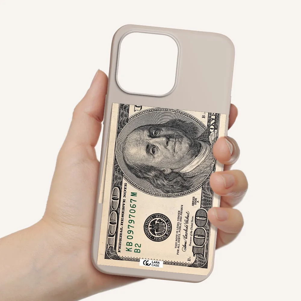 a close-up of a money bill Apple iPhone 14 pro Silicone Stone Case