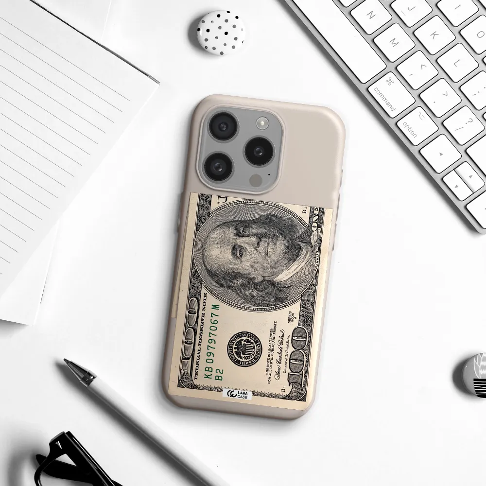 A Close-Up Of A Money Bill Apple Iphone 15 Pro Silicone Stone Case