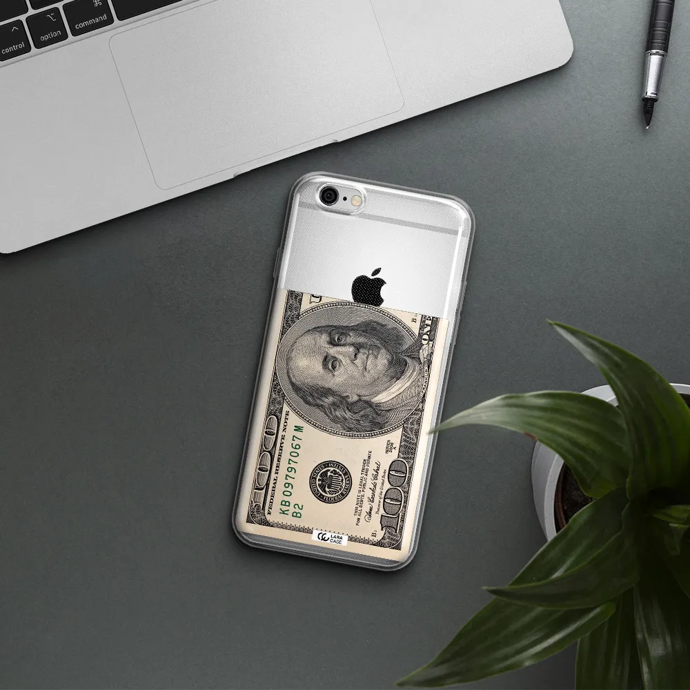 A Close-Up Of A Money Bill Apple Iphone 6 Clear Tpu Case