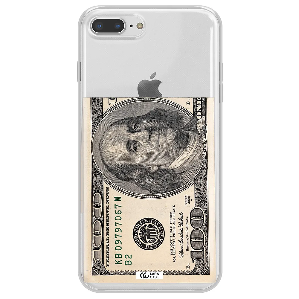 A Close-Up Of A Money Bill Apple Iphone 8 Plus Clear Tpu Case