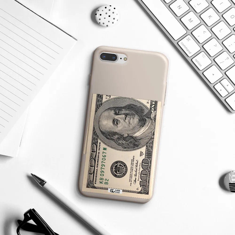 a close-up of a money bill Apple iPhone 8 plus Silicone Stone Case