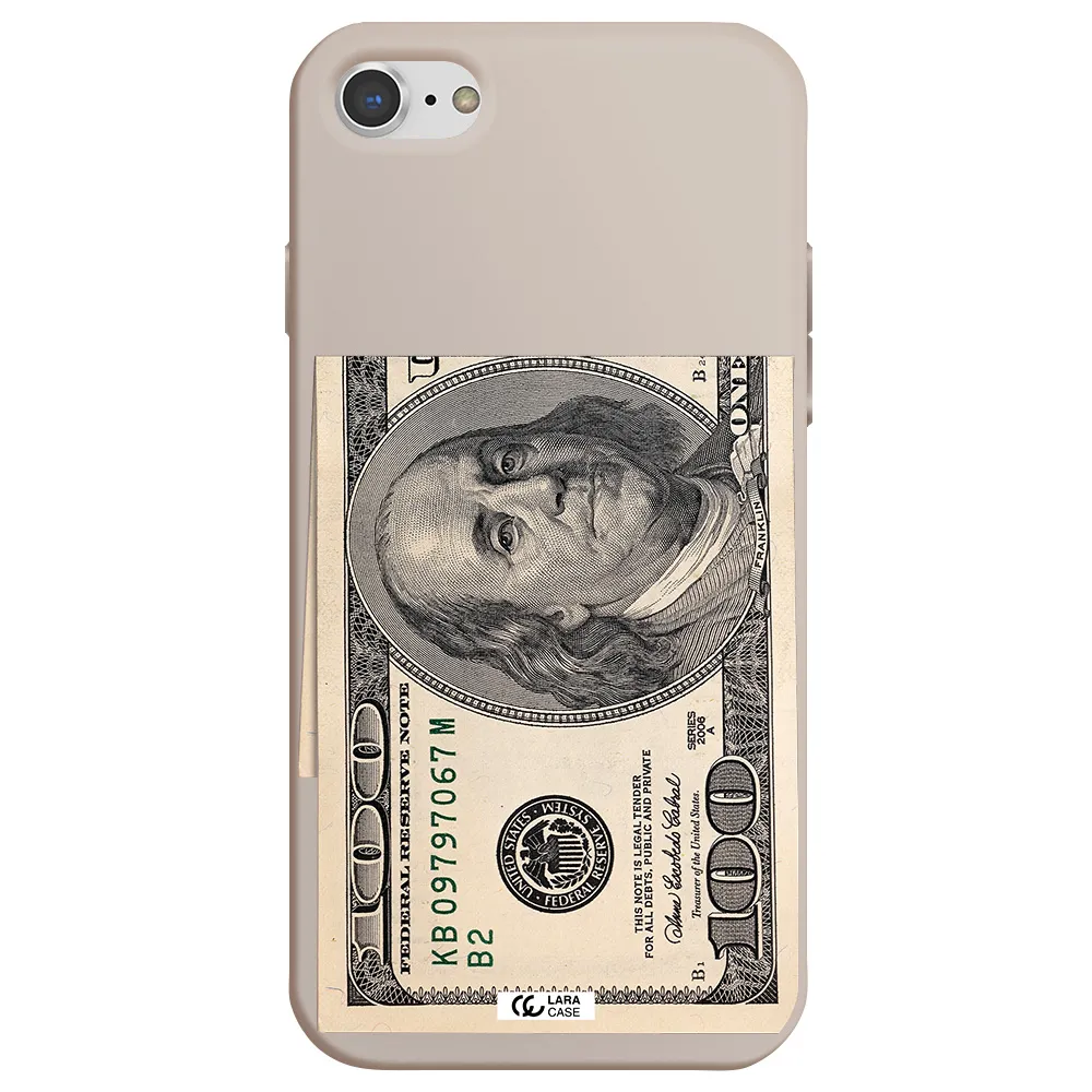 a close-up of a money bill Apple iPhone 8 Silicone Stone Case