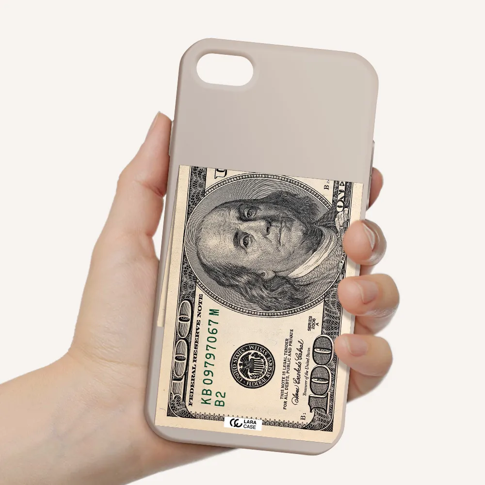 a close-up of a money bill Apple iPhone 8 Silicone Stone Case