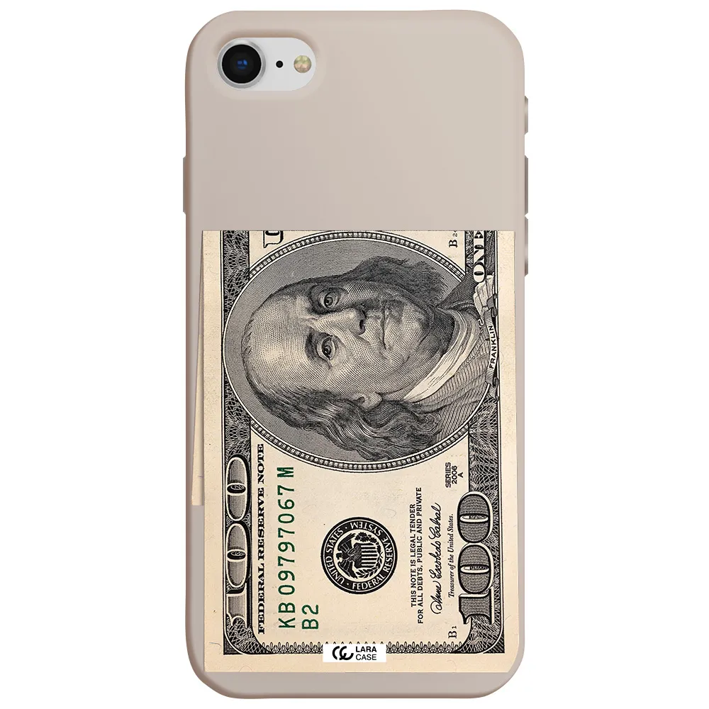 a close-up of a money bill Apple iPhone se 2020 Silicone Stone Case
