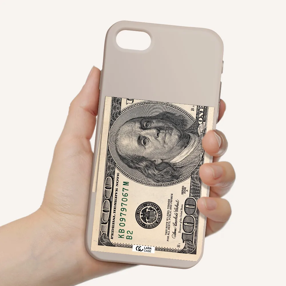 a close-up of a money bill Apple iPhone se 2020 Silicone Stone Case