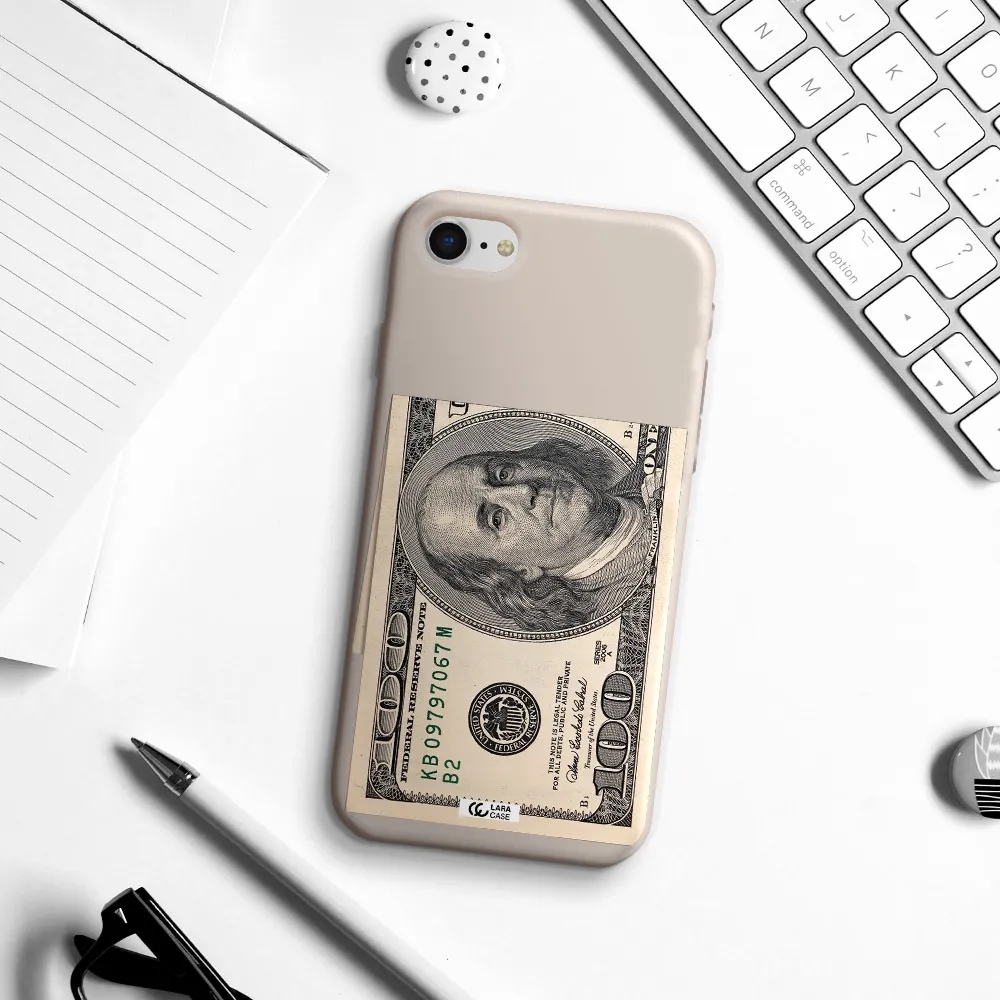 a close-up of a money bill Apple iPhone se 2020 Silicone Stone Case