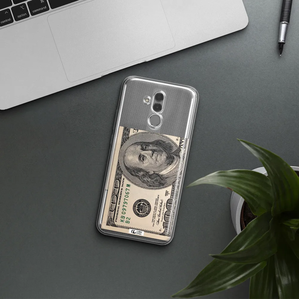 A Close-Up Of A Money Bill Huawei Mate 20 Lite Clear Tpu Case