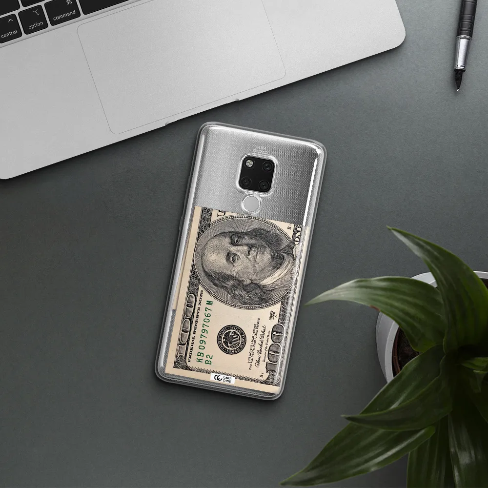 A Close-Up Of A Money Bill Huawei Mate 20X Clear Tpu Case