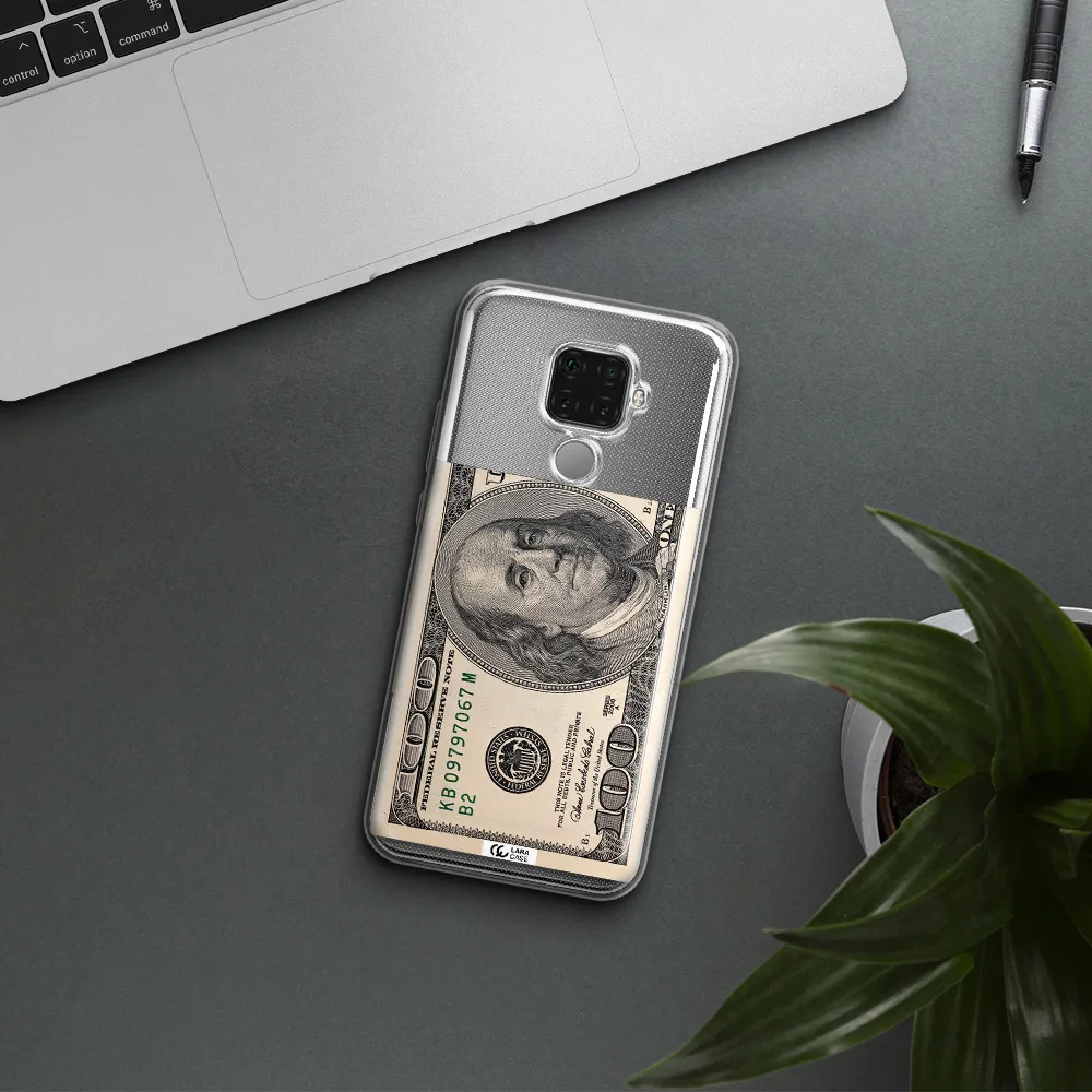 A Close-Up Of A Money Bill Huawei Mate 30 Lite Clear Tpu Case