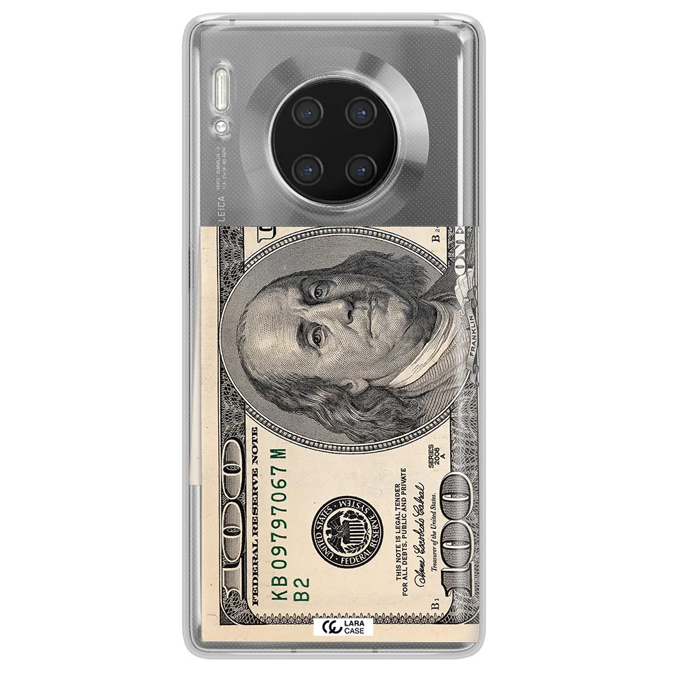 A Close-Up Of A Money Bill Huawei Mate 30 Pro Clear Tpu Case