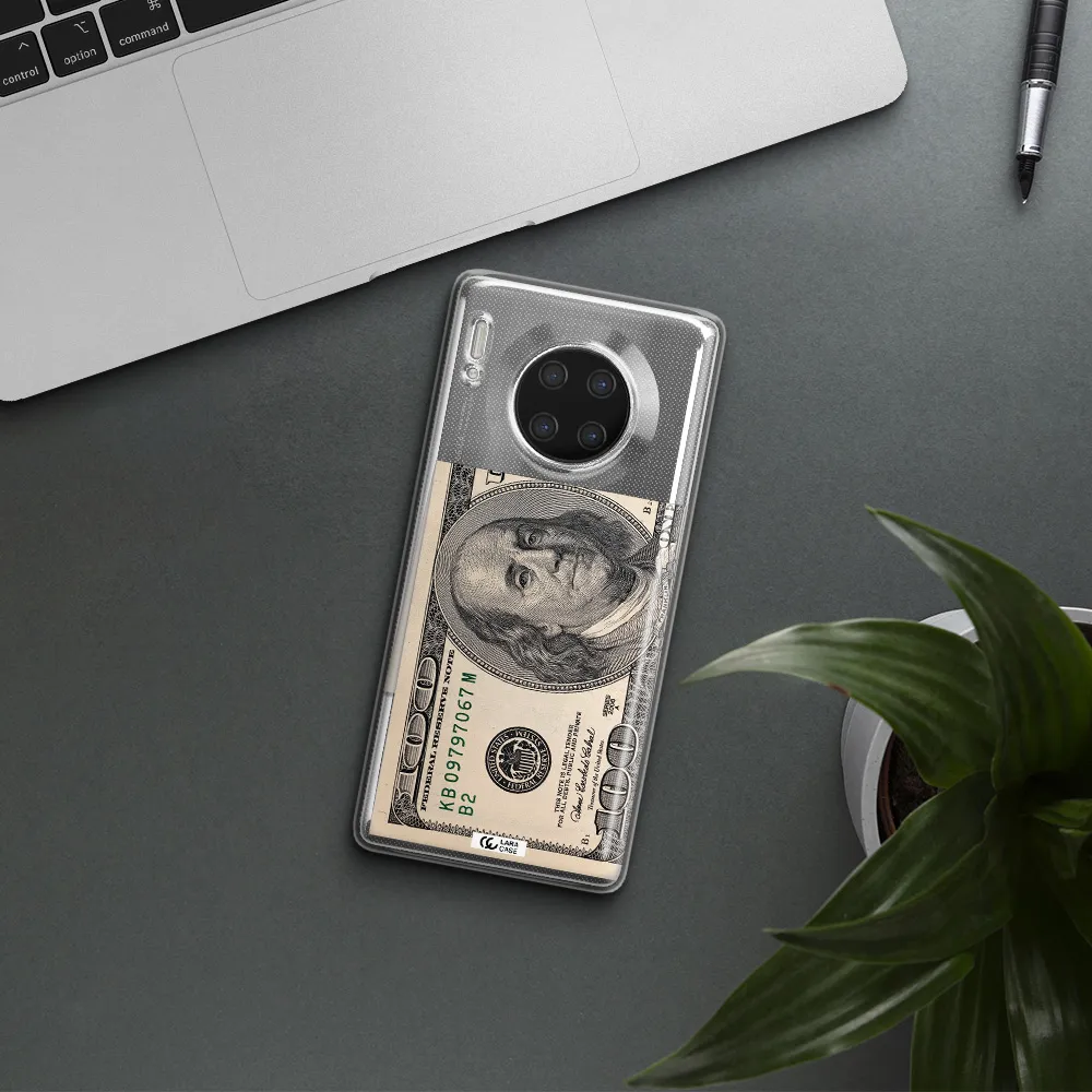 A Close-Up Of A Money Bill Huawei Mate 30 Pro Clear Tpu Case