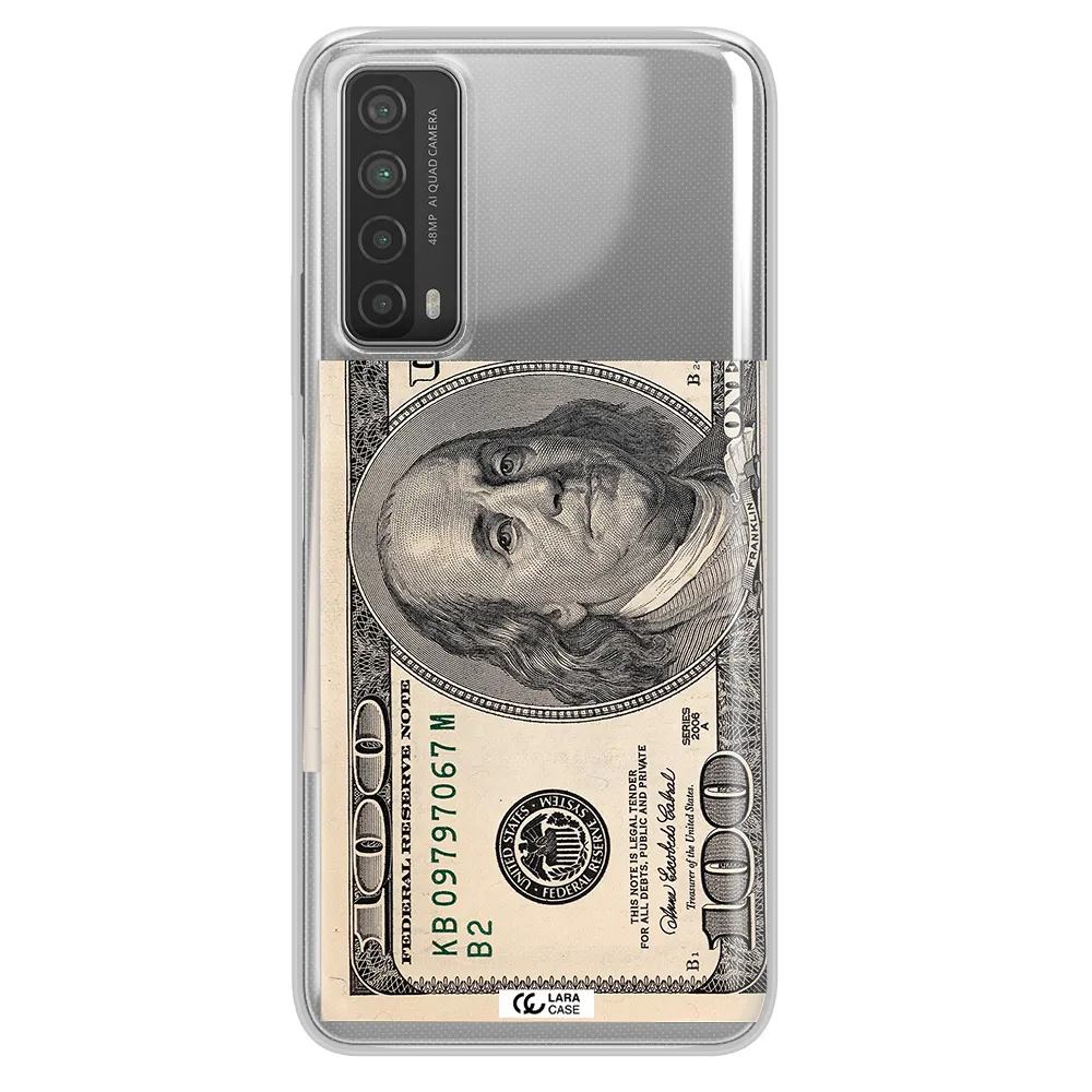 A Close-Up Of A Money Bill Huawei P Smart 2021 Clear Tpu Case
