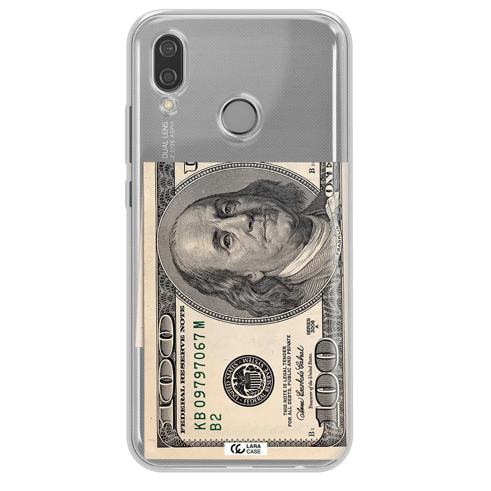 A Close-Up Of A Money Bill Huawei P20 Lite Clear Tpu Case