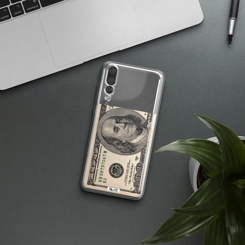 A Close-Up Of A Money Bill Huawei P20 Pro Clear Tpu Case