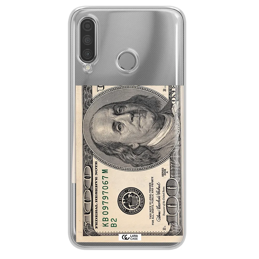 A Close-Up Of A Money Bill Huawei P30 Lite Clear Tpu Case