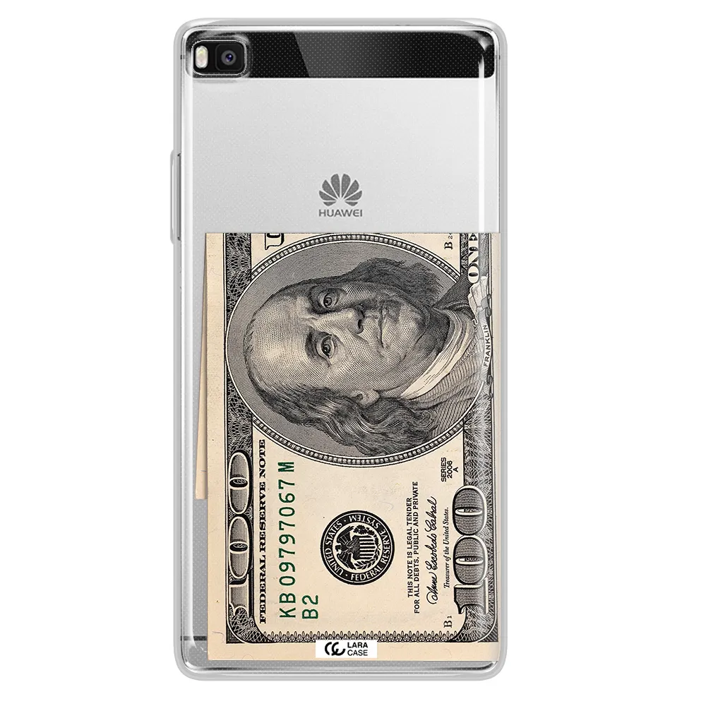 A Close-Up Of A Money Bill Huawei P8 Clear Tpu Case