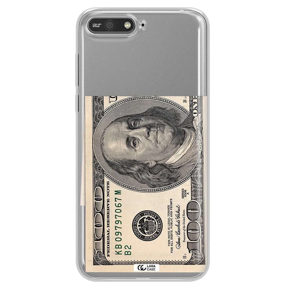A Close-Up Of A Money Bill Huawei Y6 2018 Clear Tpu Case