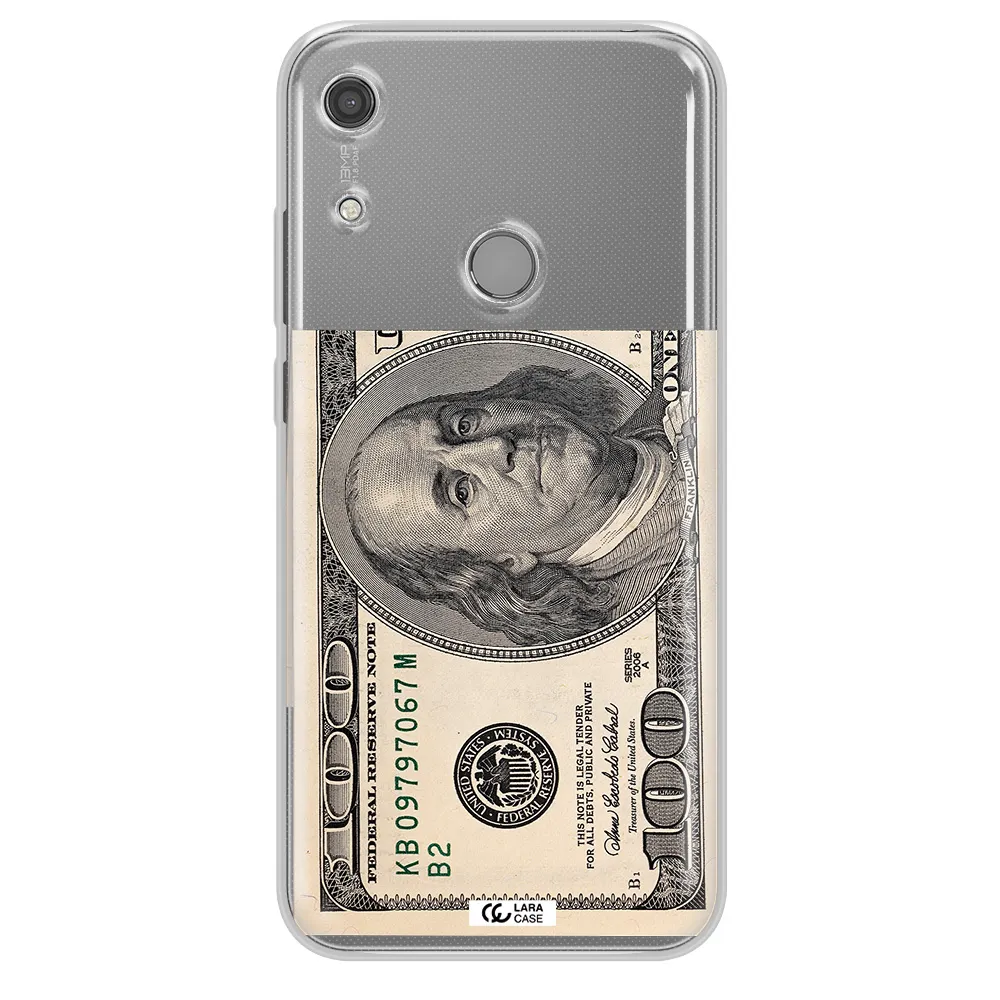 A Close-Up Of A Money Bill Huawei Y6S Clear Tpu Case