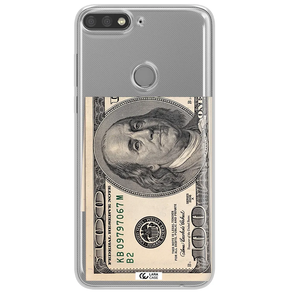 A Close-Up Of A Money Bill Huawei Y7 Prime 2018 Clear Tpu Case