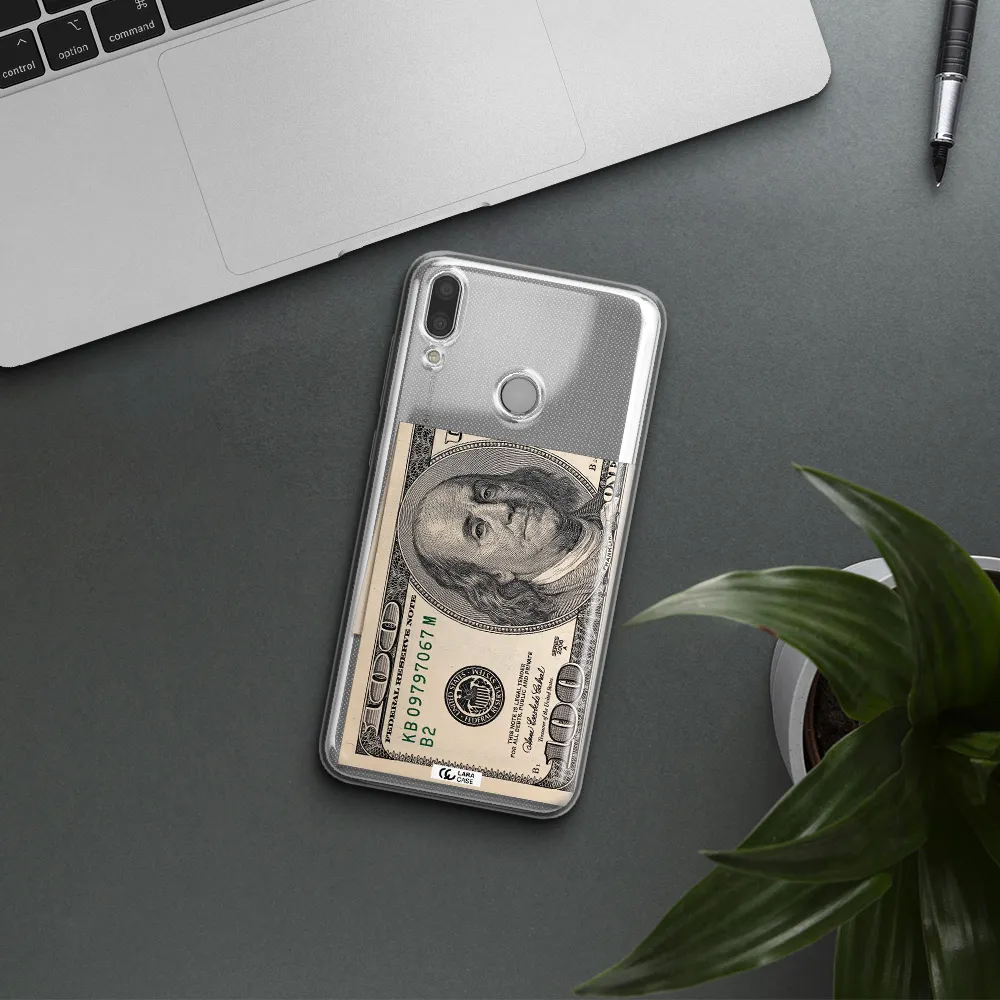 A Close-Up Of A Money Bill Huawei Y9 2019 Clear Tpu Case
