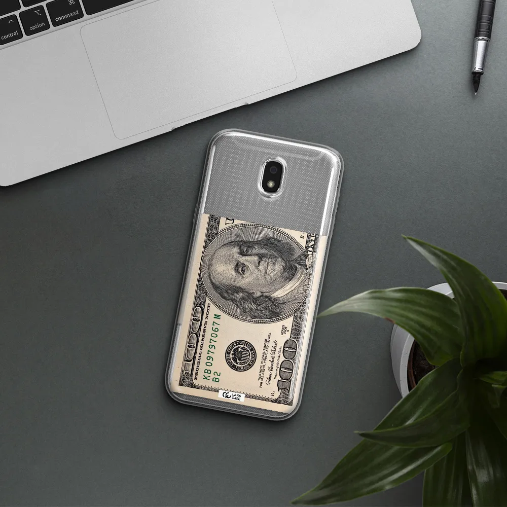 A Close-Up Of A Money Bill Samsung J5 2017 Clear Tpu Case