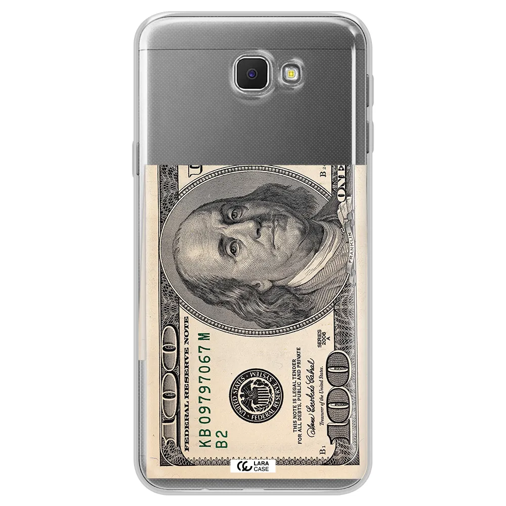 A Close-Up Of A Money Bill Samsung J5 Prime Clear Tpu Case